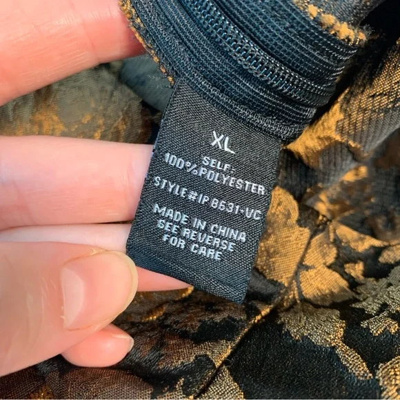 VICI Black and Orange Floral Skort XL - Picture 7 of 7